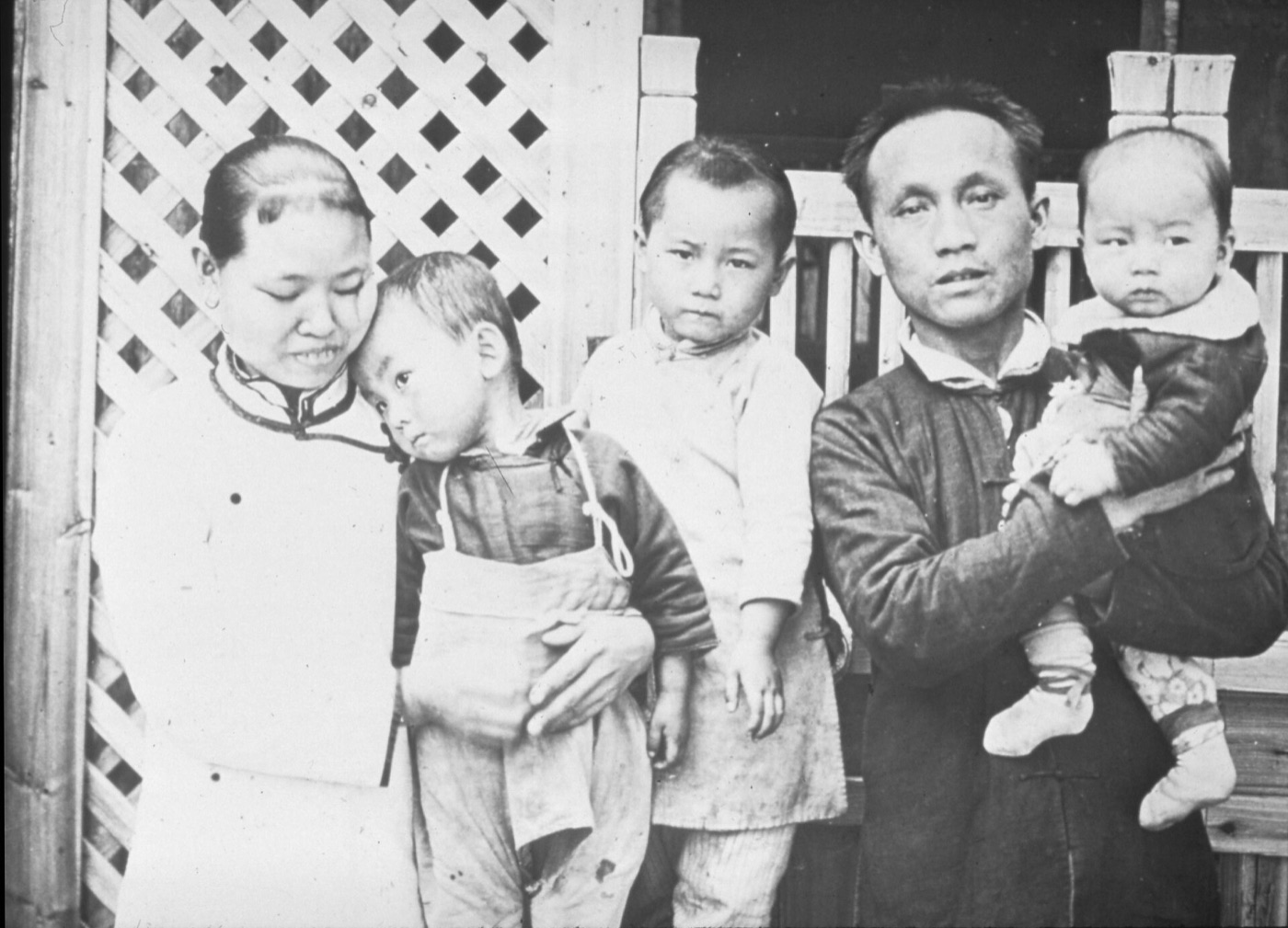 Before restoration: A family portrait, gently revived