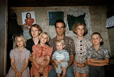 Family photograph restored for an album