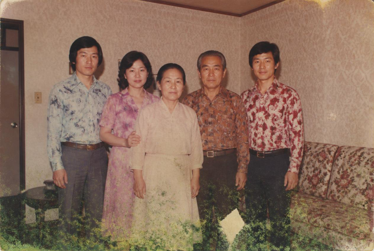Before restoration: A 1970s reunion with its color recovered